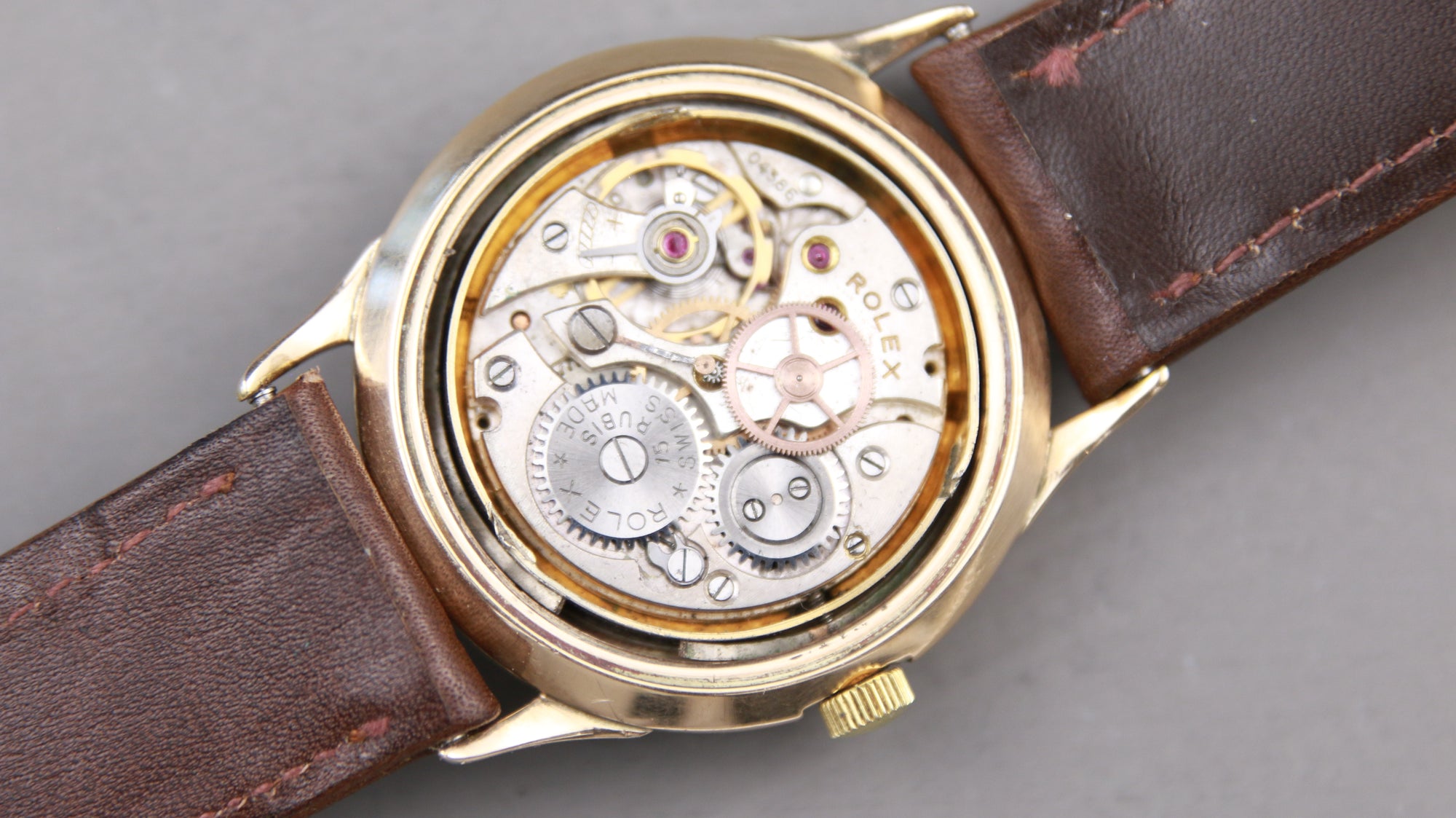 Rolex Honeycomb Dial 10ct Gold