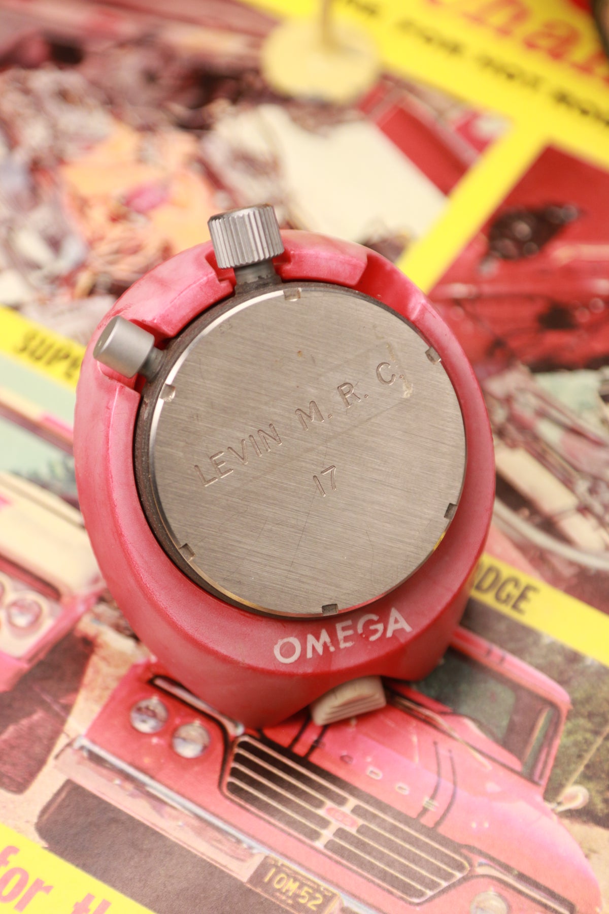 1970s Omega Levin M.R.C stop watch set