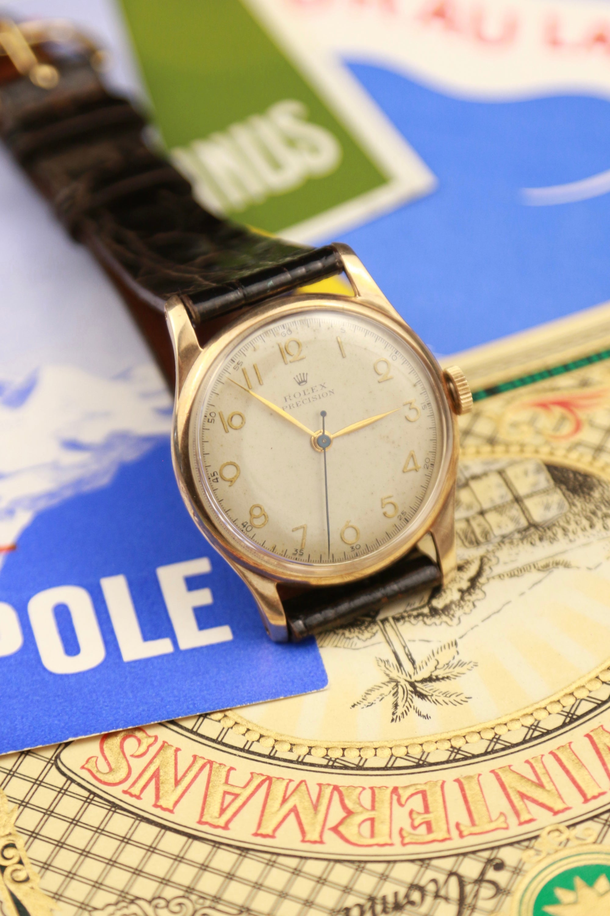 Rolex Precision 9ct Art Deco Dial Ref. 4669