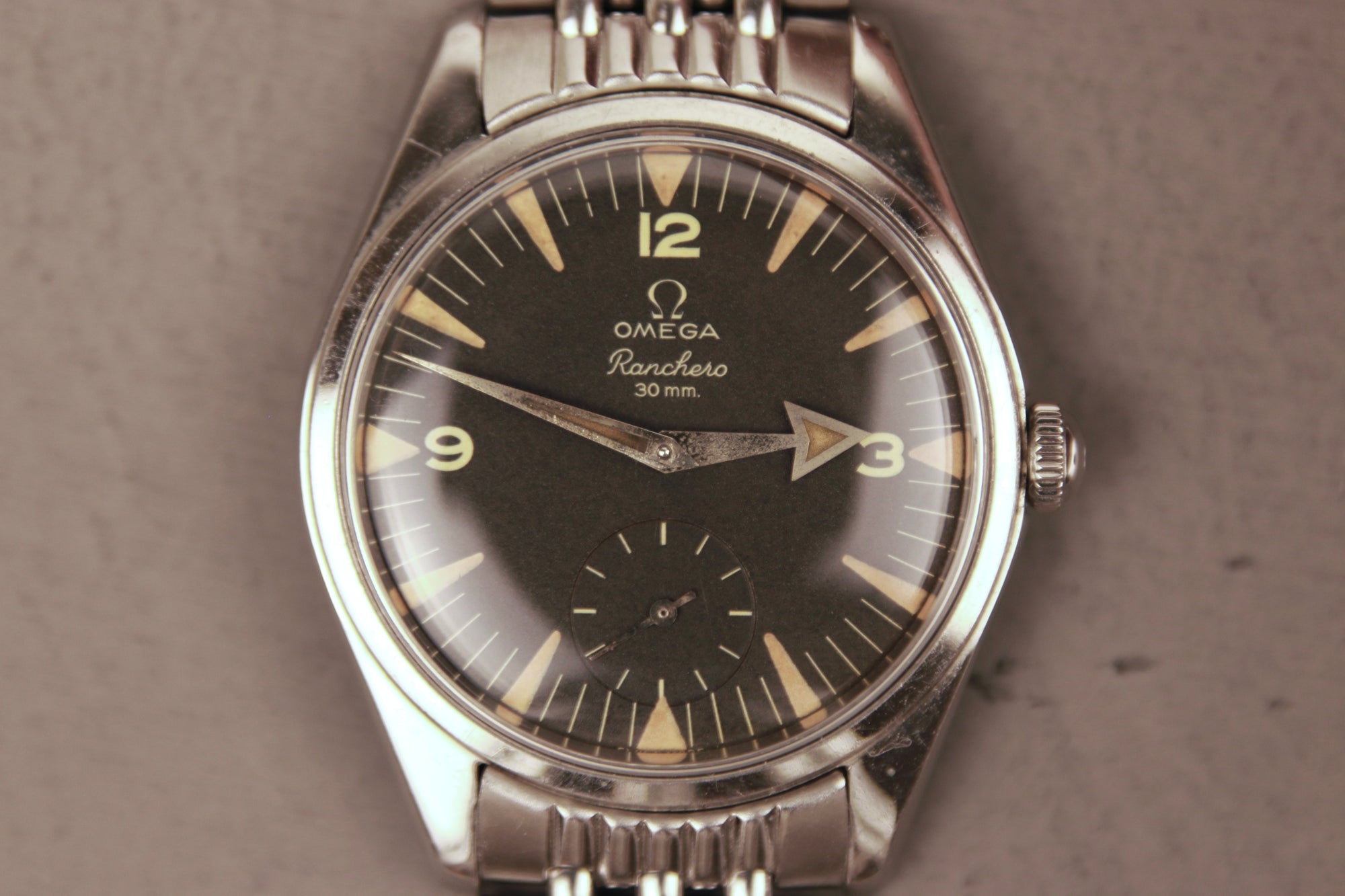 1959 Omega Ranchero Black Dial Ref 2990