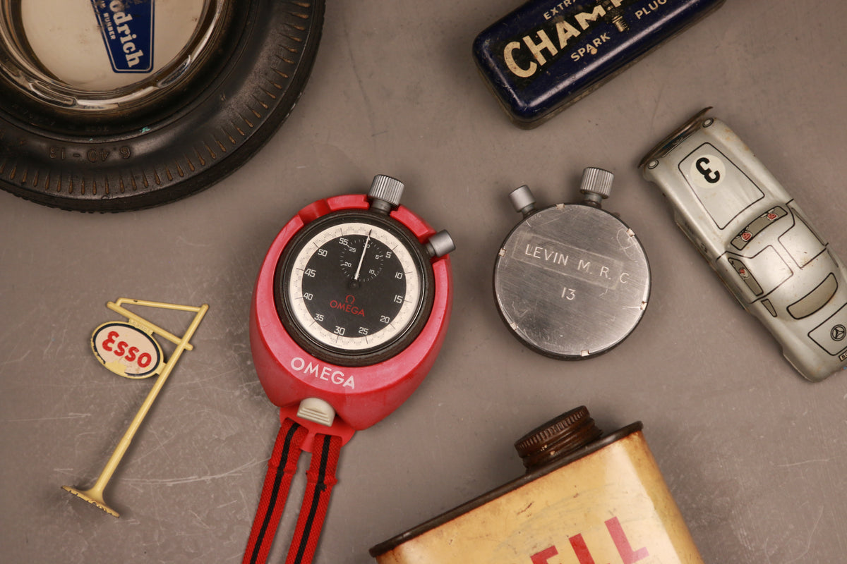 1970s Omega Levin M.R.C stop watch set