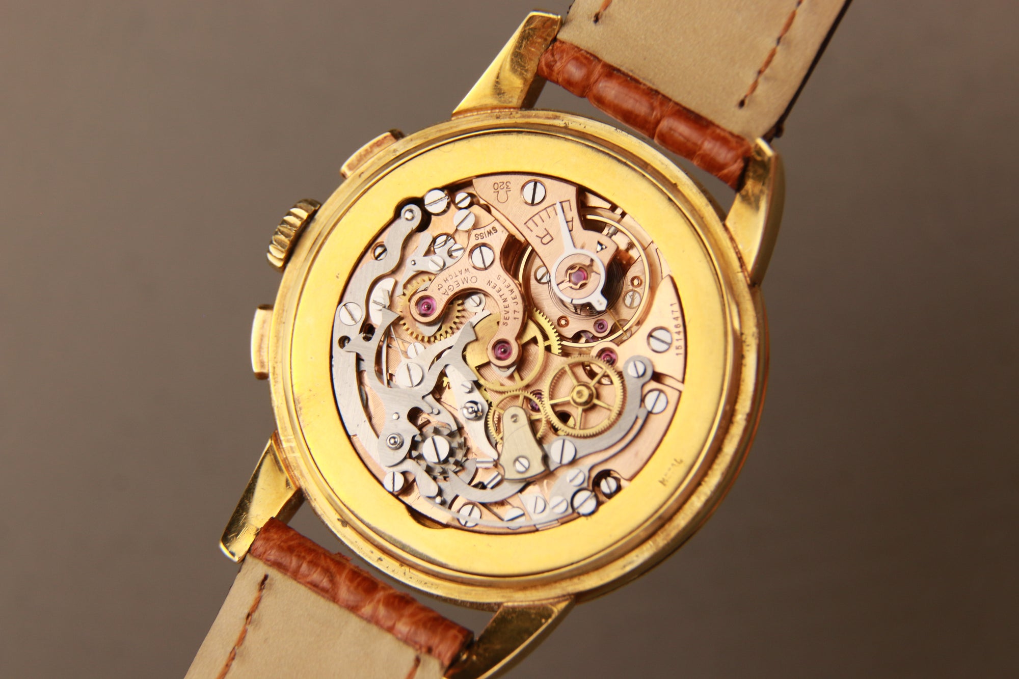 Omega 18k Gold Chronograph - cal 320