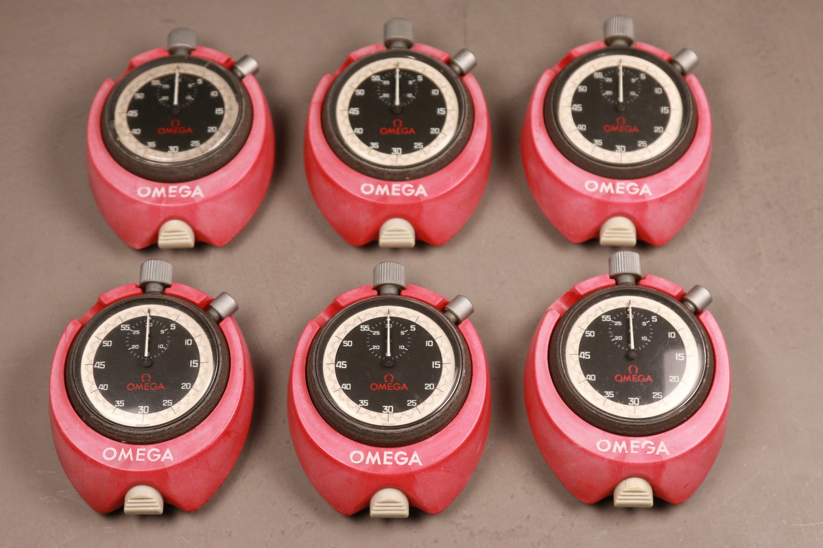 1970s Omega Levin M.R.C stop watch set