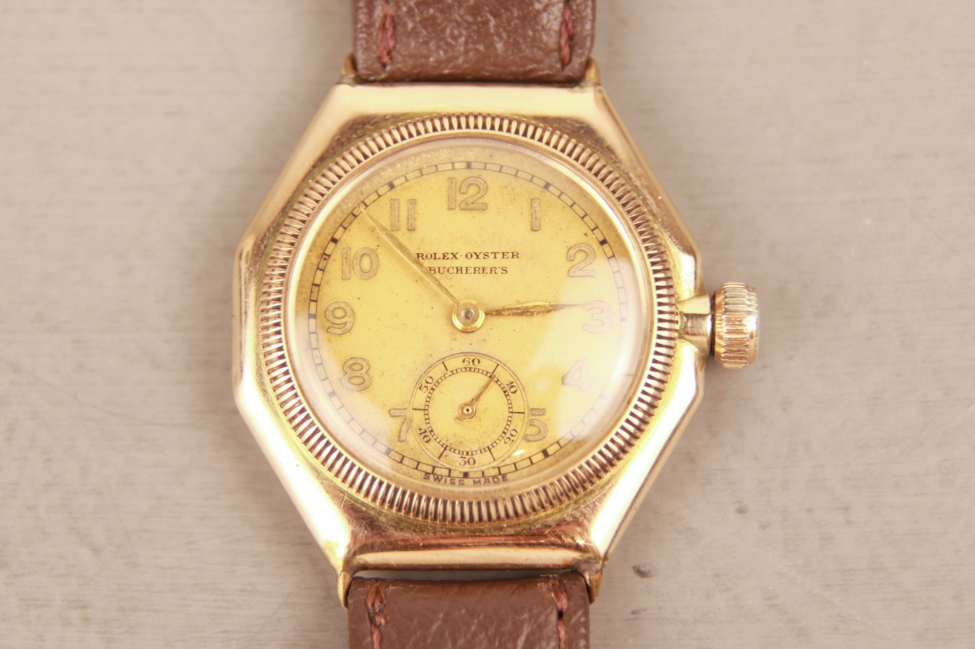 Rolex Oyster “Bucherer’s” 9ct Rose Gold