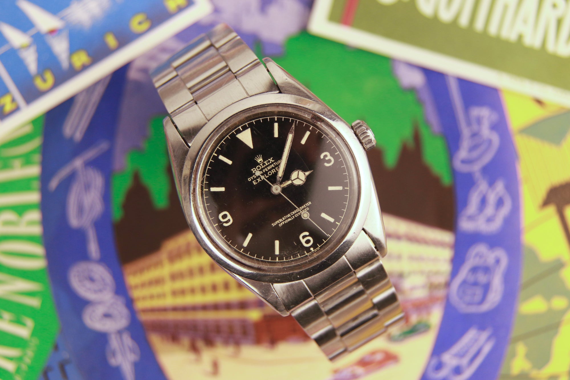 Rolex Explorer Ref 1016 Gilt Chapter Ring Dial