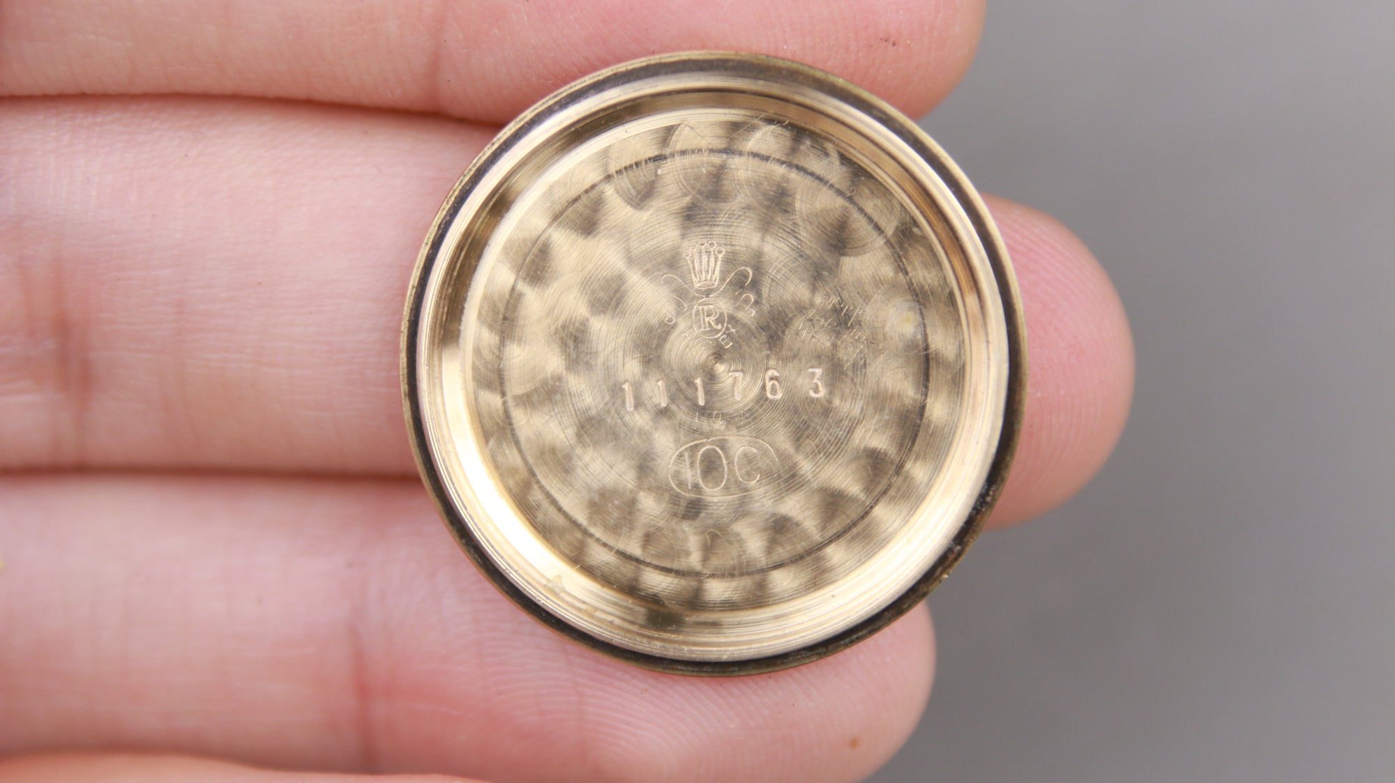 Rolex Honeycomb Dial 10ct Gold