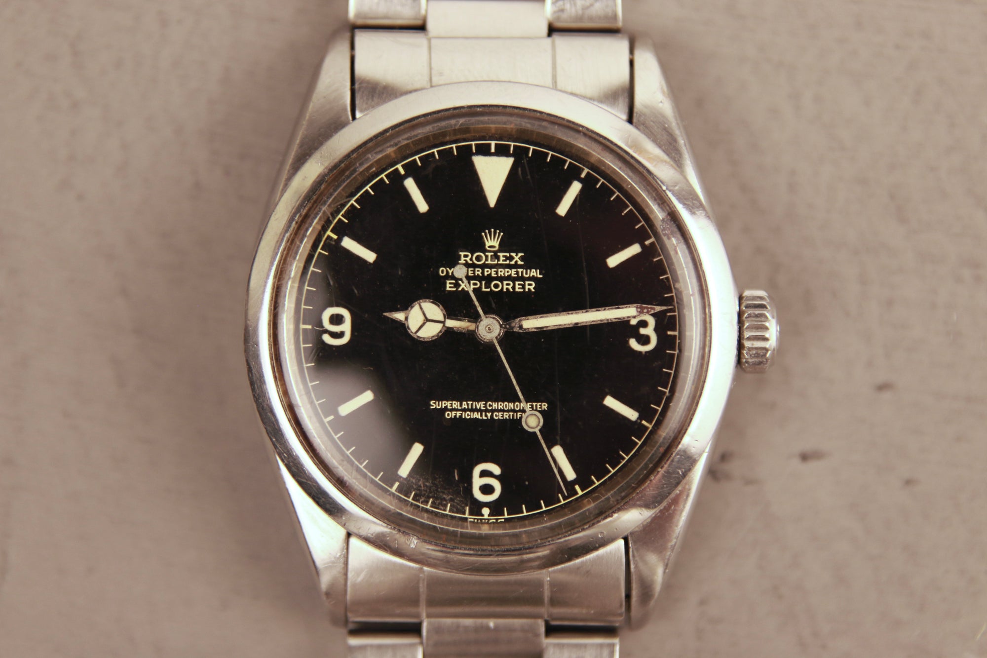 Rolex Explorer Ref 1016 Gilt Chapter Ring Dial