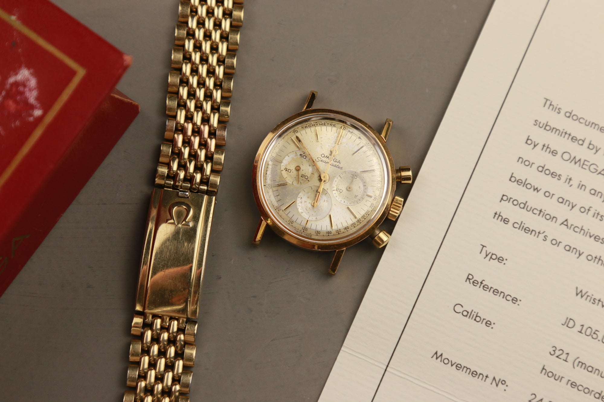 Omega Seamaster cal 321 - Box + Archive Extract