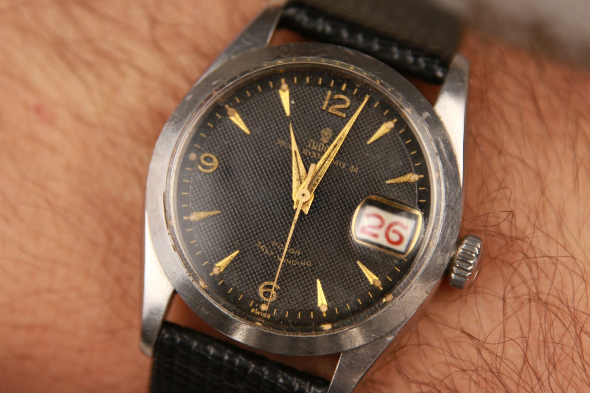 Tudor Oyster Prince Date Ref. 7944 Honeycomb Dial
